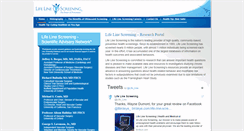 Desktop Screenshot of lifelinescreeningresearch.com